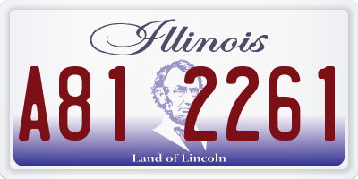 IL license plate A812261