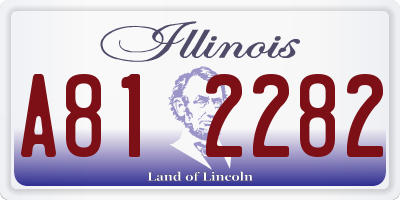IL license plate A812282