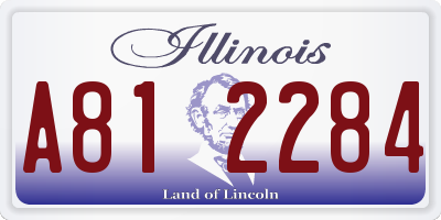 IL license plate A812284