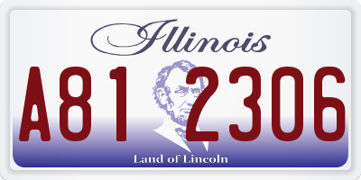 IL license plate A812306