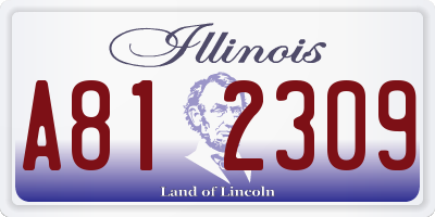 IL license plate A812309