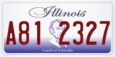 IL license plate A812327