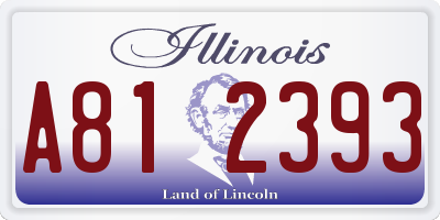 IL license plate A812393