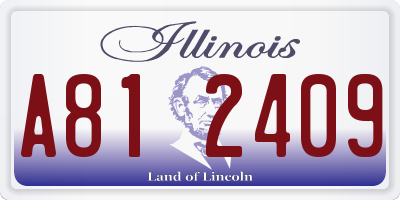 IL license plate A812409