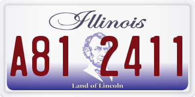 IL license plate A812411