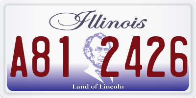 IL license plate A812426