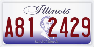 IL license plate A812429