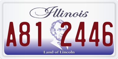 IL license plate A812446