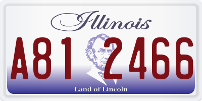 IL license plate A812466