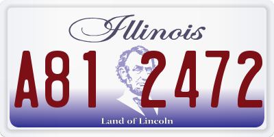 IL license plate A812472