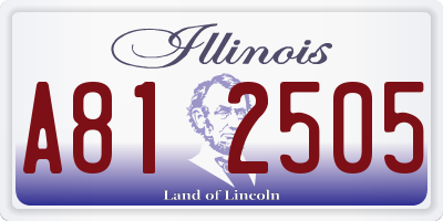 IL license plate A812505