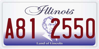 IL license plate A812550