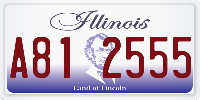 IL license plate A812555