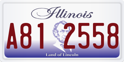 IL license plate A812558