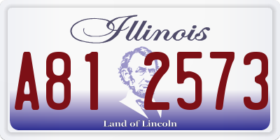 IL license plate A812573