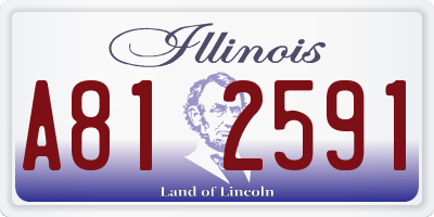 IL license plate A812591