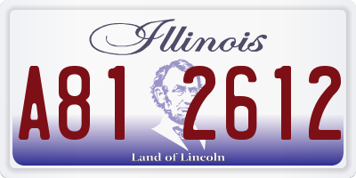IL license plate A812612