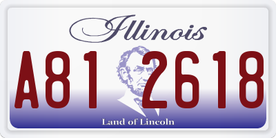 IL license plate A812618