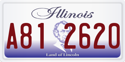 IL license plate A812620