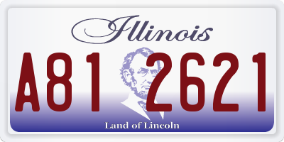 IL license plate A812621
