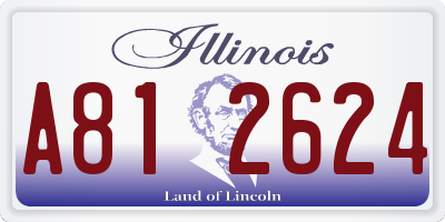 IL license plate A812624