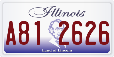 IL license plate A812626