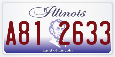 IL license plate A812633