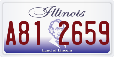 IL license plate A812659
