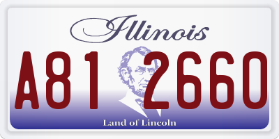 IL license plate A812660