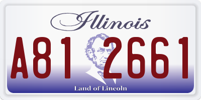 IL license plate A812661