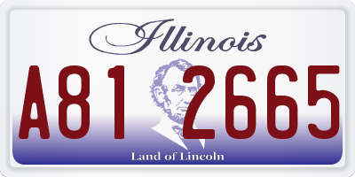 IL license plate A812665