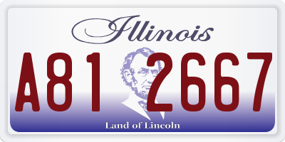 IL license plate A812667