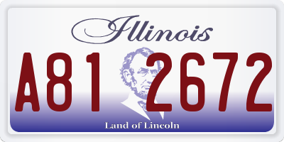 IL license plate A812672