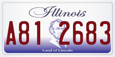IL license plate A812683
