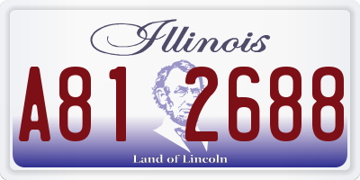 IL license plate A812688