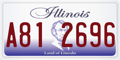 IL license plate A812696