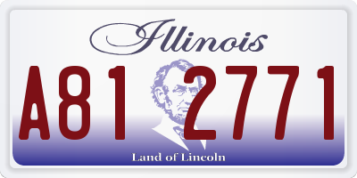 IL license plate A812771