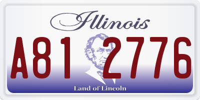 IL license plate A812776