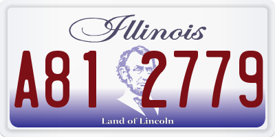 IL license plate A812779