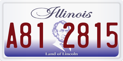 IL license plate A812815