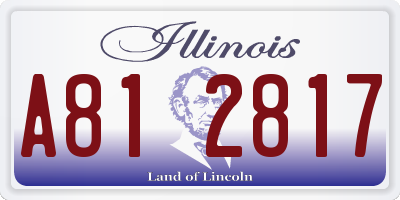 IL license plate A812817