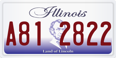 IL license plate A812822