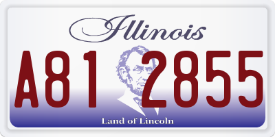 IL license plate A812855