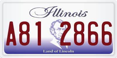 IL license plate A812866