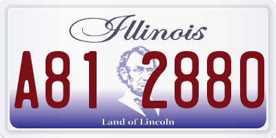 IL license plate A812880