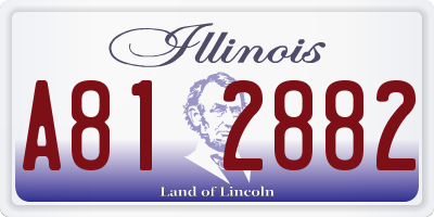 IL license plate A812882