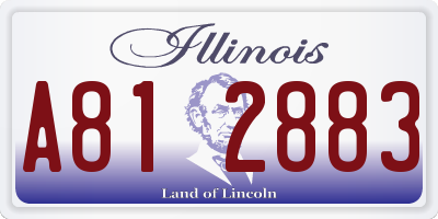 IL license plate A812883