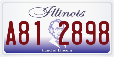 IL license plate A812898