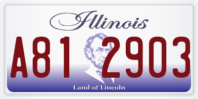 IL license plate A812903