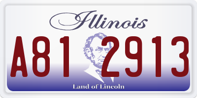 IL license plate A812913